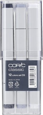 Copic Classic, Alcohol-based Markers, 12pc Set, Neutral Gray (Discontinued model: EAN 4511338002179) - Image 6